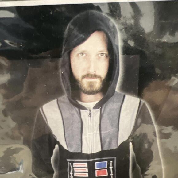 NEW ADULT Star Wars Disney Darth Vader Black 1-piece Halloween Costume Men Small - Picture 4 of 9